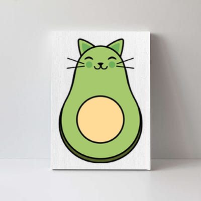 Avocato Avacado Cat Cute Canvas