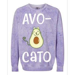 Avocato Cat Avocado Colorblast Crewneck Sweatshirt