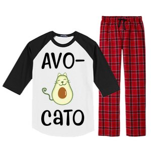 Avocato Cat Avocado Raglan Sleeve Pajama Set