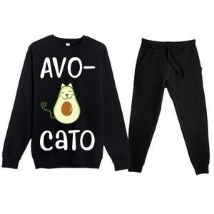 Avocato Cat Avocado Premium Crewneck Sweatsuit Set