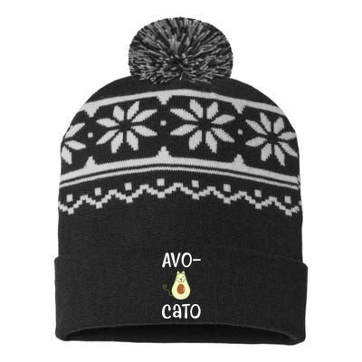 Avocato Cat Avocado USA-Made Snowflake Beanie