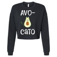 Avocato Cat Avocado Cropped Pullover Crew
