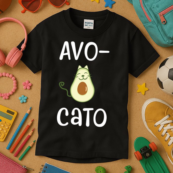 Avocato Cat Avocado Kids T-Shirt