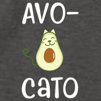 Avocato Cat Avocado Vector Backpack