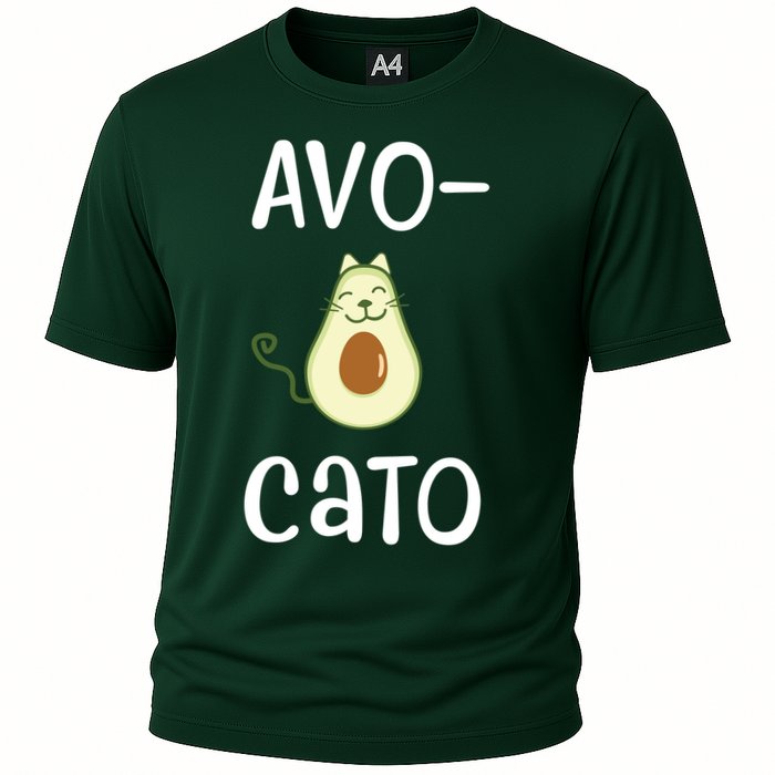 Avocato Cat Avocado Cooling Performance Crew T-Shirt