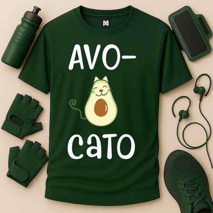 Avocato Cat Avocado Cooling Performance Crew T-Shirt