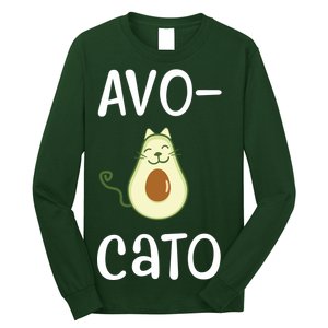 Avocato Cat Avocado Long Sleeve Shirt