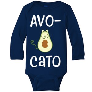 Avocato Cat Avocado Baby Long Sleeve Bodysuit