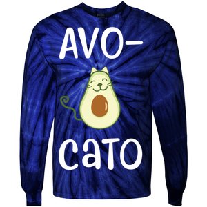 Avocato Cat Avocado Tie-Dye Long Sleeve Shirt