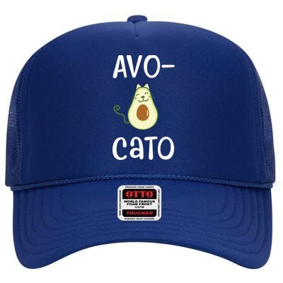 Avocato Cat Avocado High Crown Mesh Back Trucker Hat