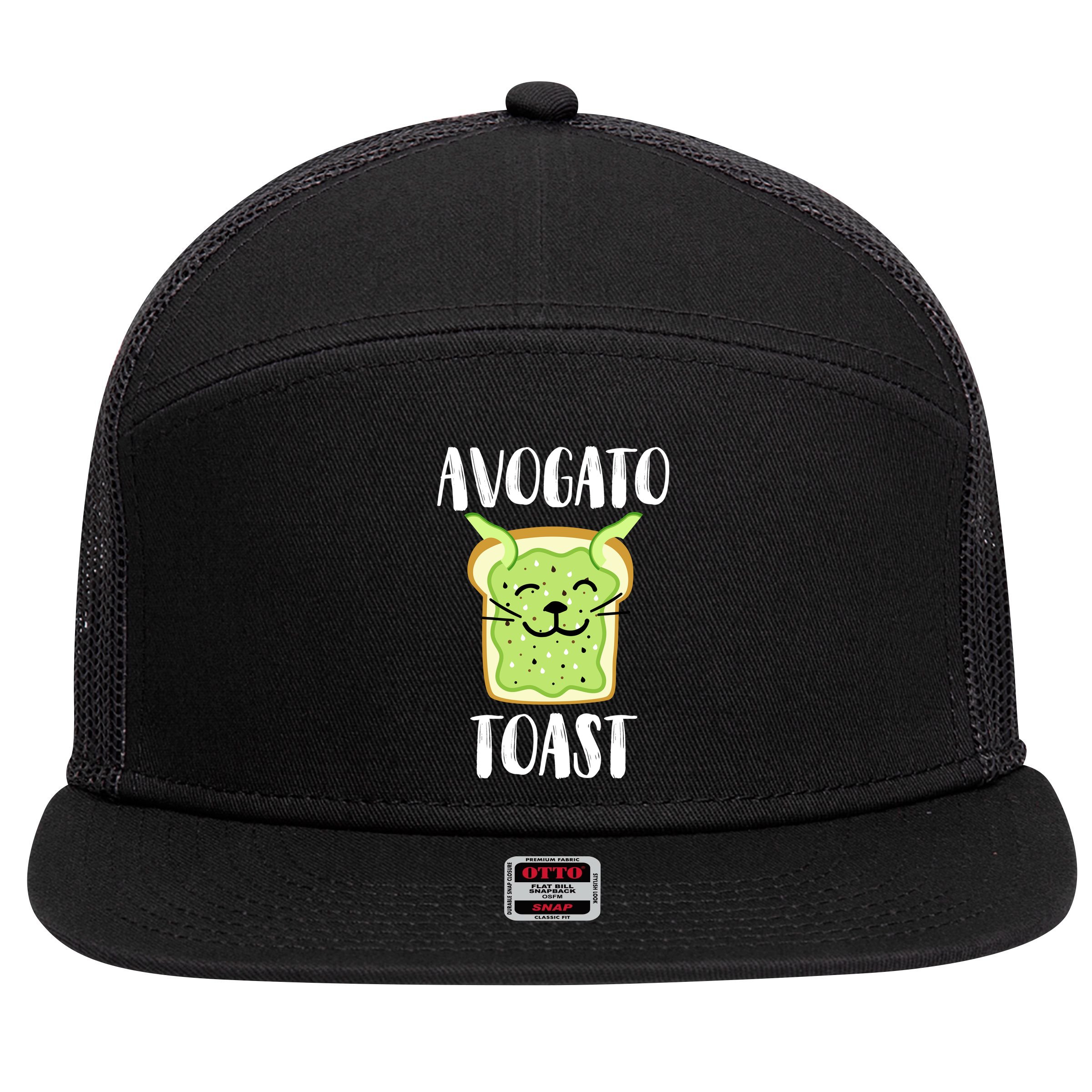 Avocato Toast 7 Panel Mesh Trucker Snapback Hat