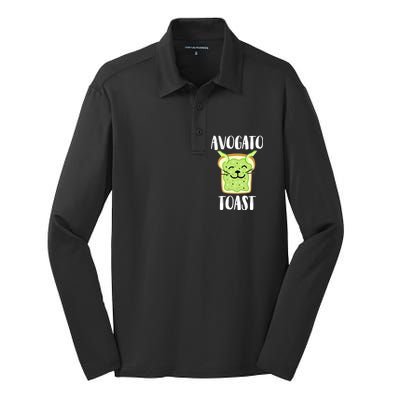 Avocato Toast Silk Touch Performance Long Sleeve Polo