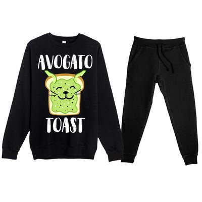 Avocato Toast Premium Crewneck Sweatsuit Set