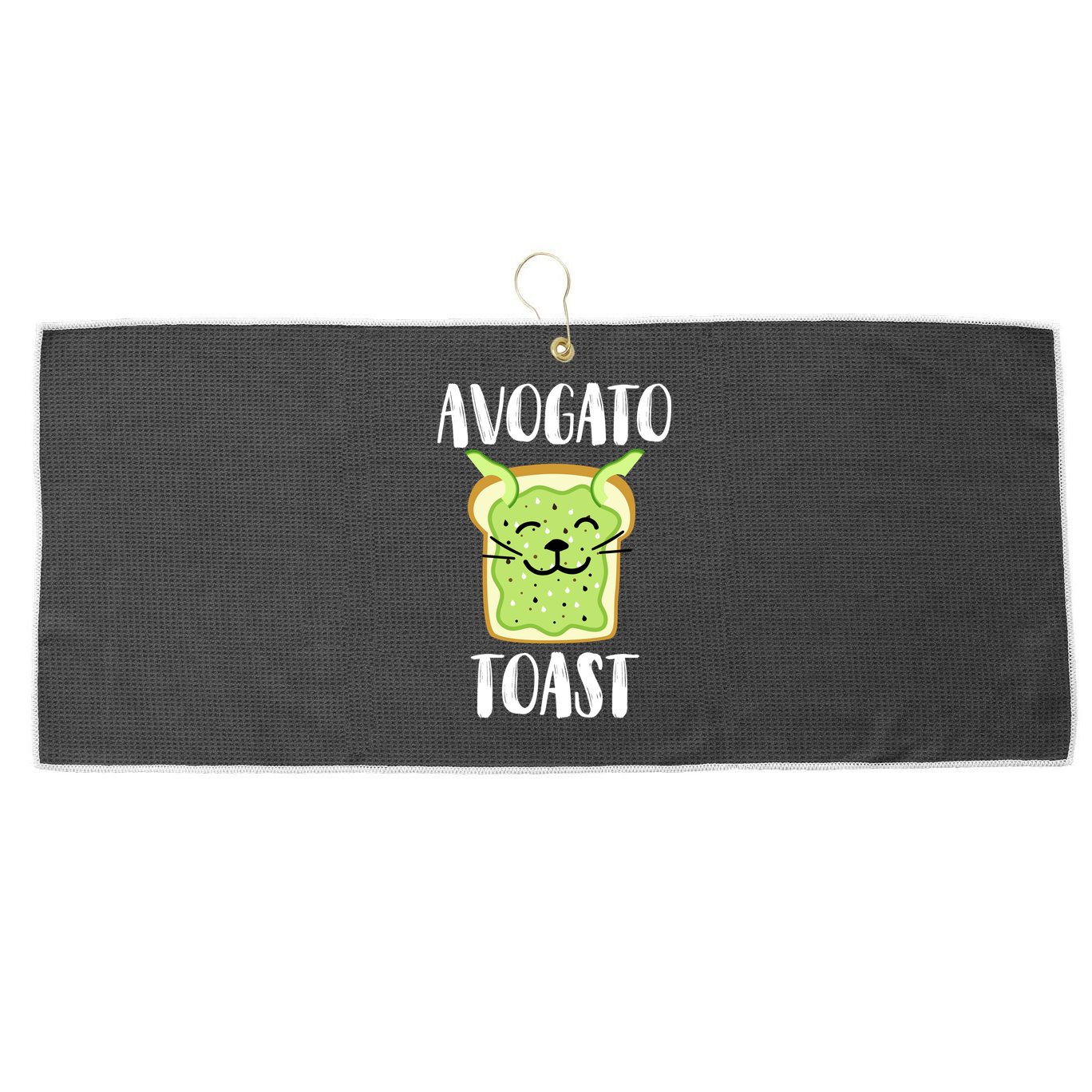 Avocato Toast Large Microfiber Waffle Golf Towel