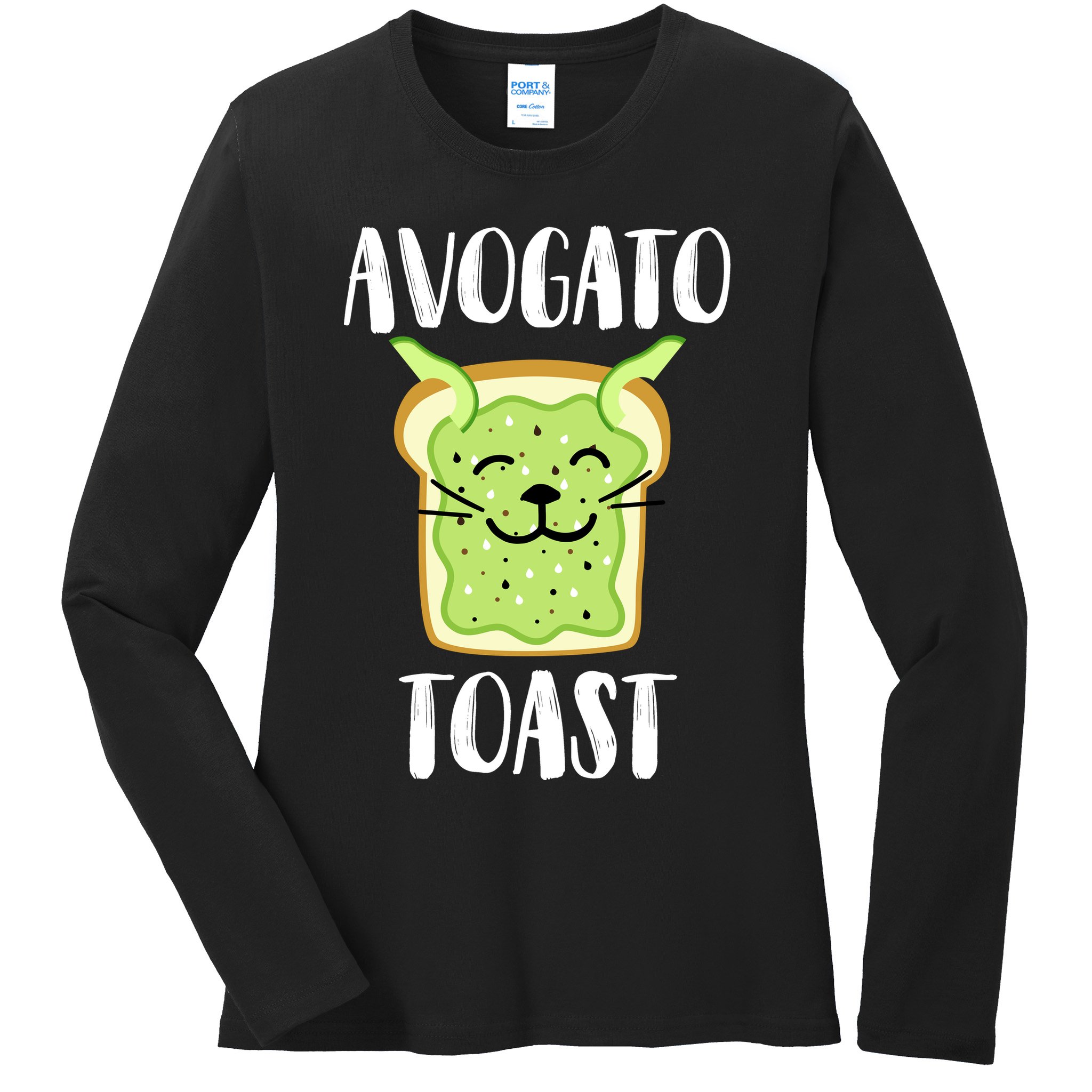 Avocato Toast Ladies Long Sleeve Shirt