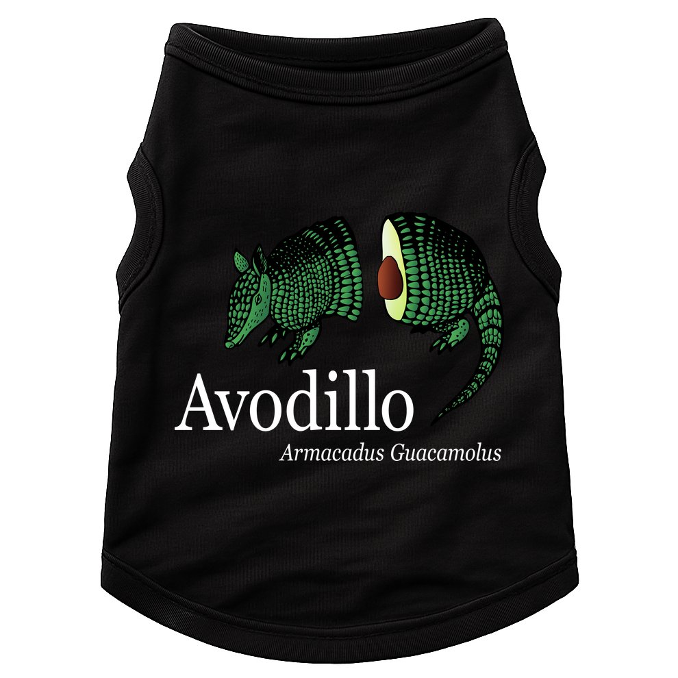 Avodillo Armacadus Guacamolus Armadillo Doggie Tank