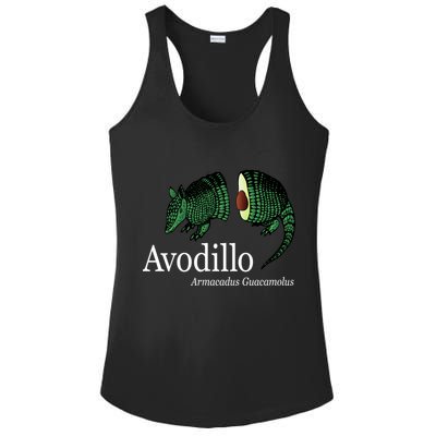 Avodillo Armacadus Guacamolus Armadillo Ladies PosiCharge Competitor Racerback Tank