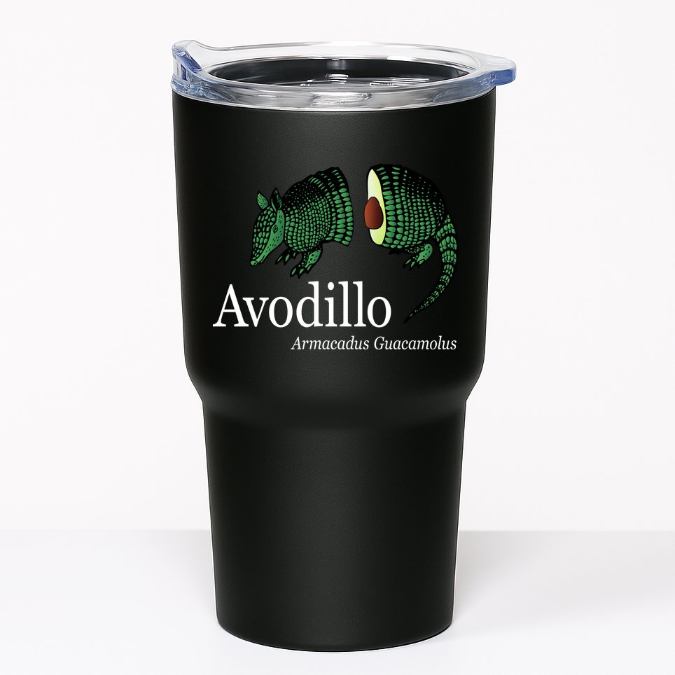 Avodillo Armacadus Guacamolus Armadillo Tumbler