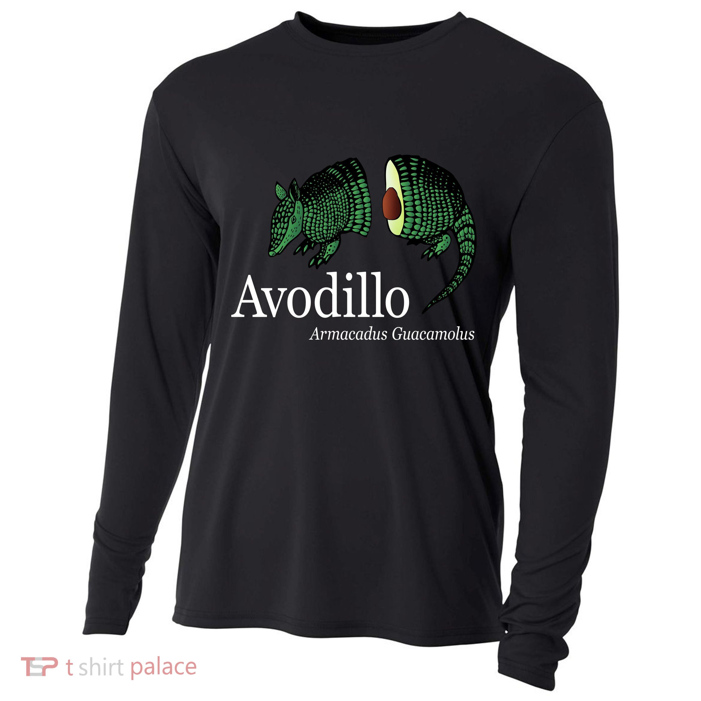 Avodillo Armacadus Guacamolus Armadillo Cooling Performance Long Sleeve Crew