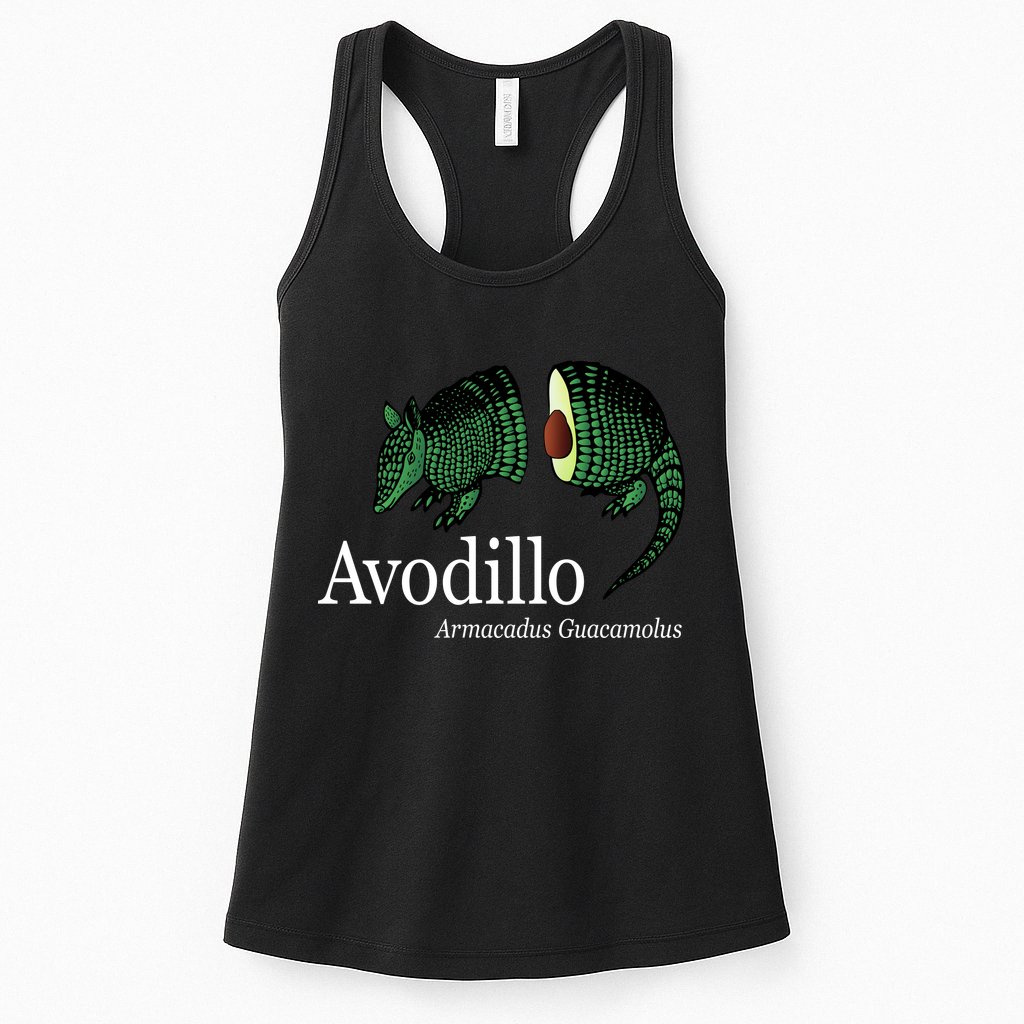 Avodillo Armacadus Guacamolus Armadillo Womens Tank Top