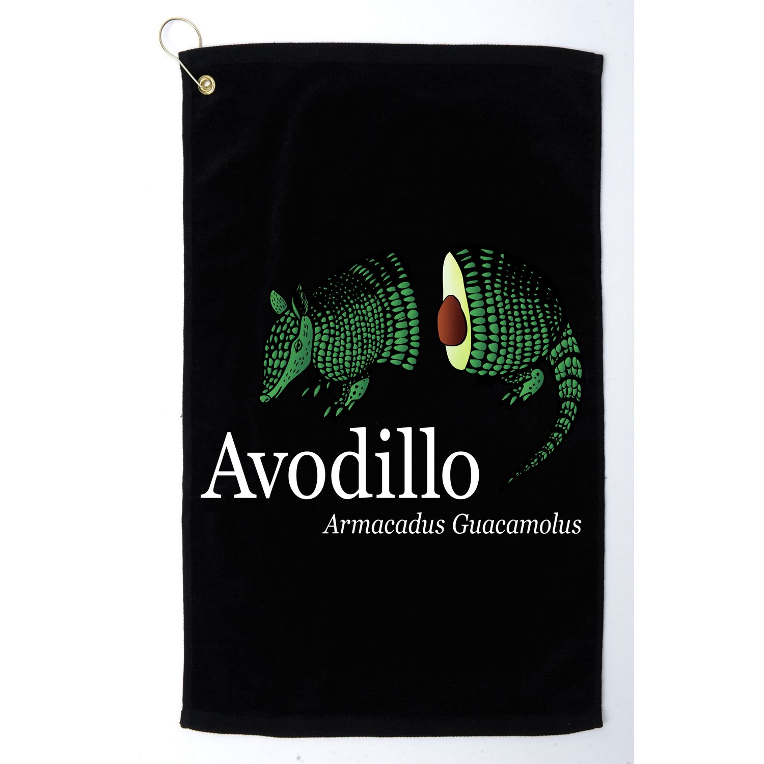 Avodillo Armacadus Guacamolus Armadillo Golf Towel