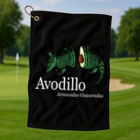 Avodillo Armacadus Guacamolus Armadillo Golf Towel