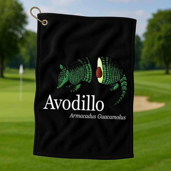Avodillo Armacadus Guacamolus Armadillo Golf Towel
