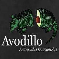 Avodillo Armacadus Guacamolus Armadillo Golf Towel