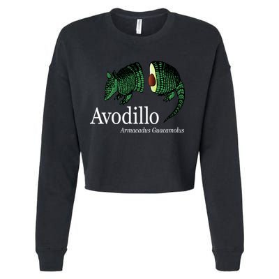 Avodillo Armacadus Guacamolus Armadillo Cropped Pullover Crew