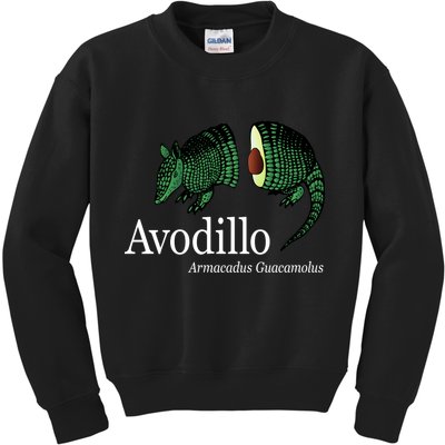 Avodillo Armacadus Guacamolus Armadillo Kids Sweatshirt
