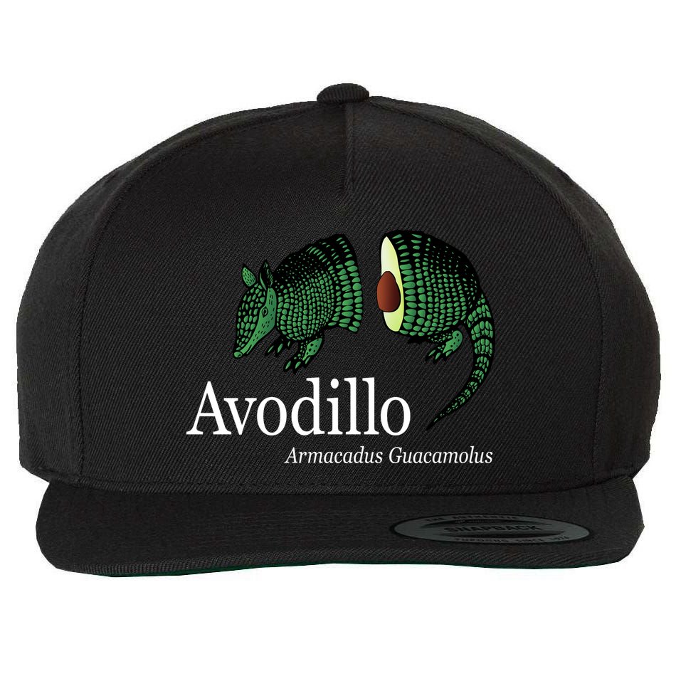 Avodillo Armacadus Guacamolus Armadillo Wool Snapback Cap