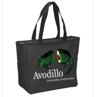 Avodillo Armacadus Guacamolus Armadillo Zip Tote Bag