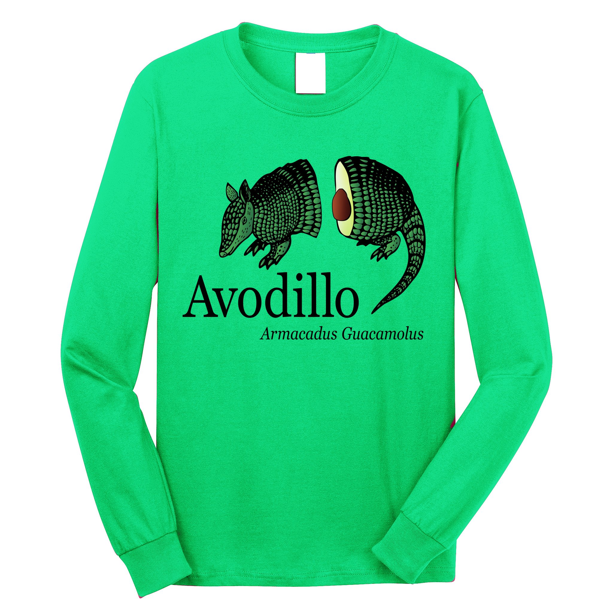Avodillo Armacadus Guacamolus Armadillo Long Sleeve Shirt