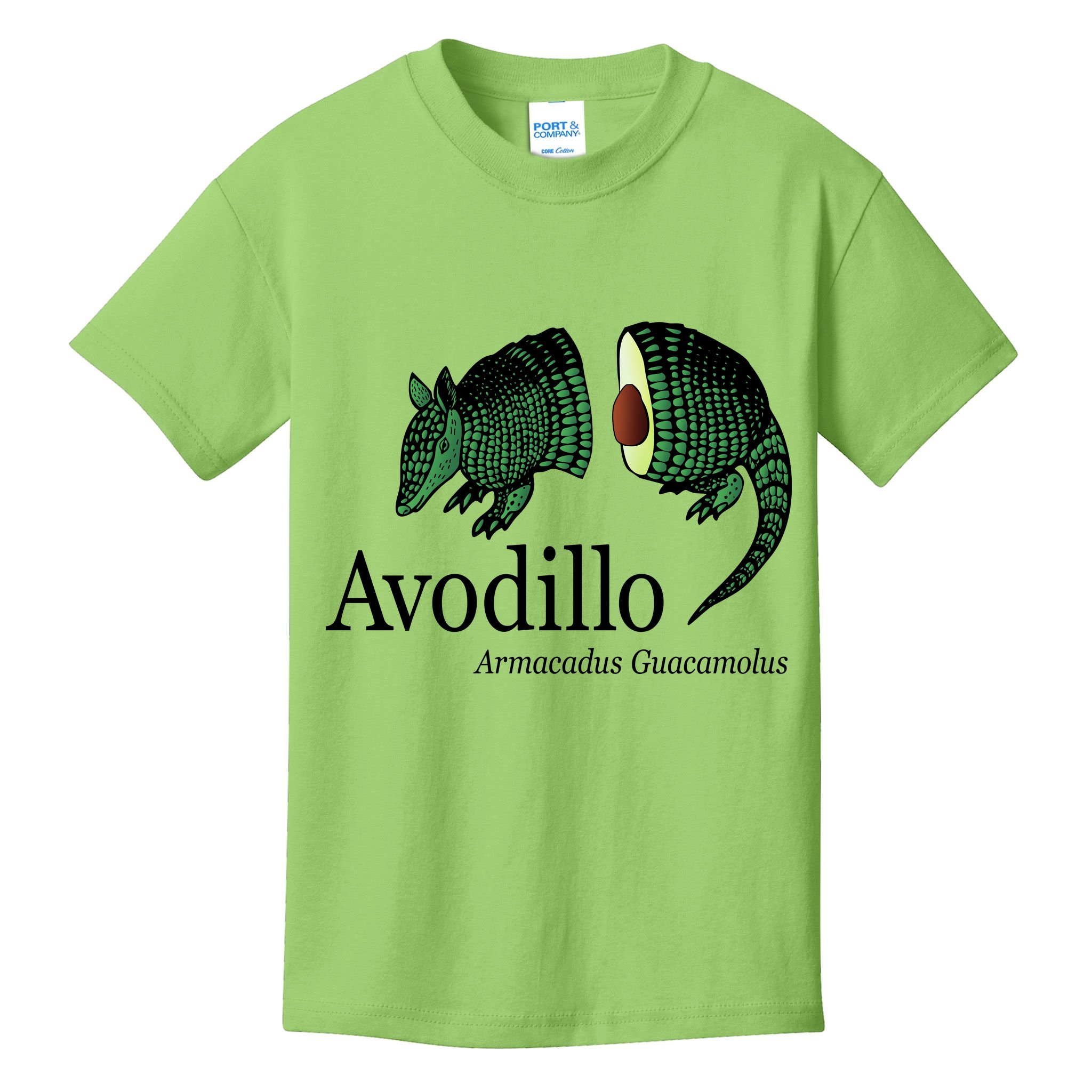 Avodillo Armacadus Guacamolus Armadillo Kids T-Shirt