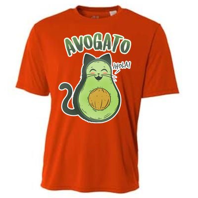 Avogato Cat Hola Cooling Performance Crew T-Shirt