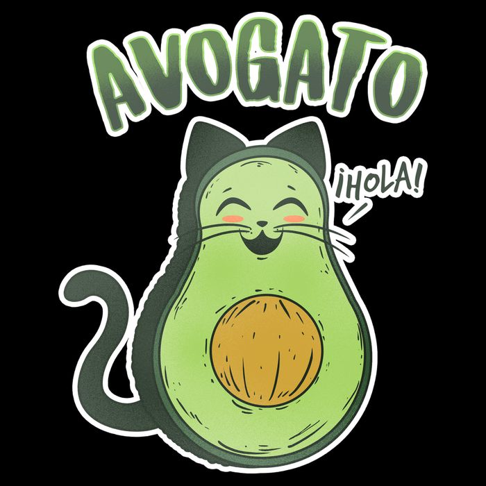 Avogato Cat Hola Cooling Performance Crew T-Shirt