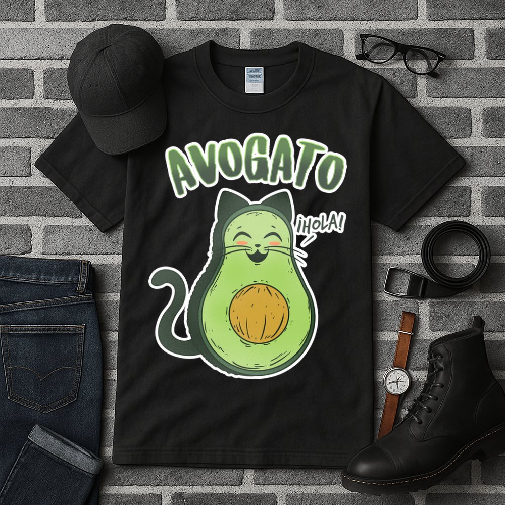 Avogato Cat Hola Tall T-Shirt
