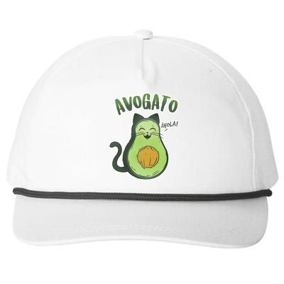 Avogato Cat Hola Snapback Five-Panel Rope Hat