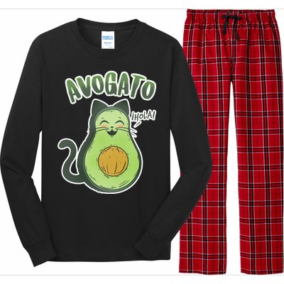 Avogato Cat Hola Long Sleeve Pajama Set