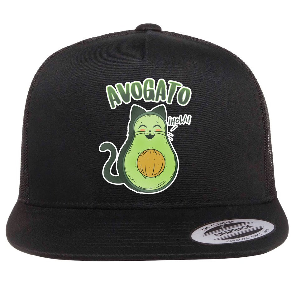 Avogato Cat Hola Flat Bill Trucker Hat