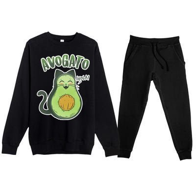 Avogato Cat Hola Premium Crewneck Sweatsuit Set