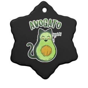 Avogato Cat Hola Ceramic Star Ornament