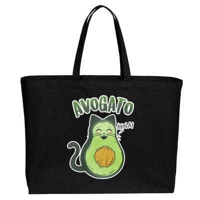 Avogato Cat Hola Cotton Canvas Jumbo Tote