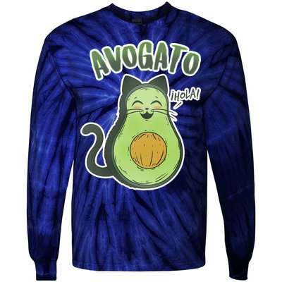 Avogato Cat Hola Tie-Dye Long Sleeve Shirt