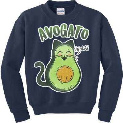 Avogato Cat Hola Kids Sweatshirt