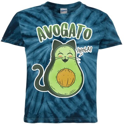 Avogato Cat Hola Kids Tie-Dye T-Shirt