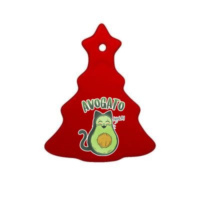 Avogato Cat Hola Ceramic Tree Ornament