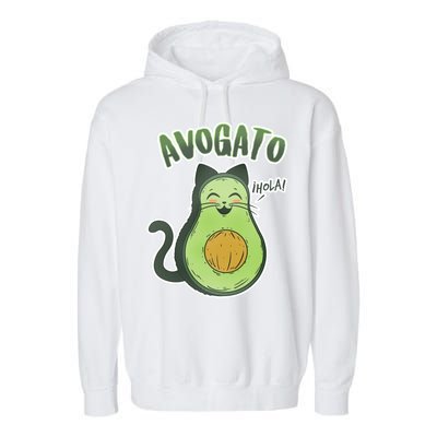 Avogato Cat Hola Garment-Dyed Fleece Hoodie