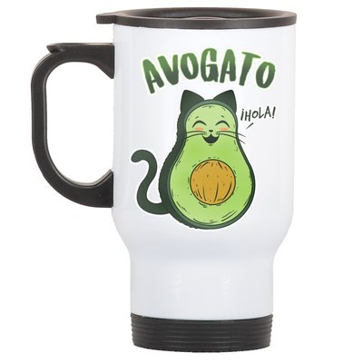 Avogato Cat Hola Stainless Steel Travel Mug