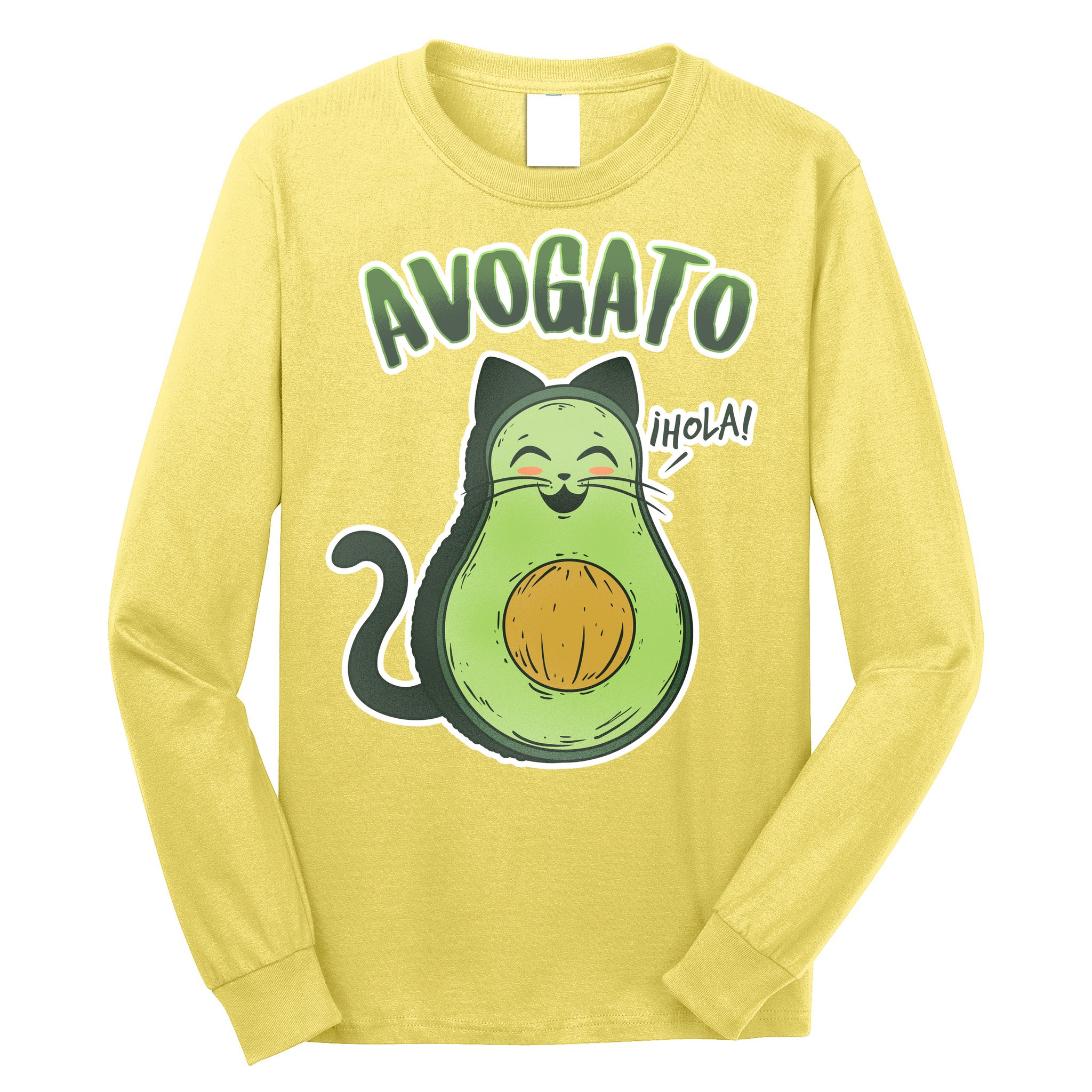 Avogato Cat Hola Long Sleeve Shirt